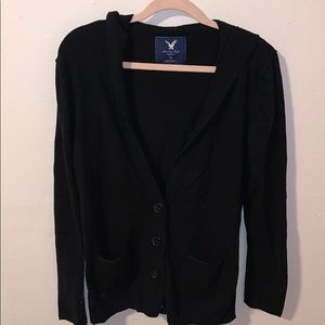 American Eagle Hooded Cardigan with Pockets